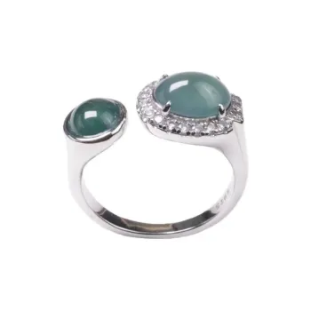 GUANFEI Ice Glutinous Jadeite Rings Women's