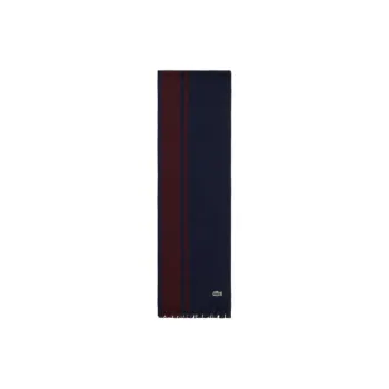 LACOSTE Wool Knit Scarves Men's Red