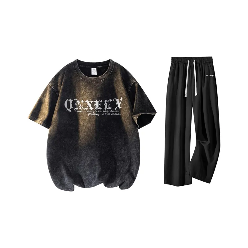 Qnxeey Casual Sportswear Unisex-1