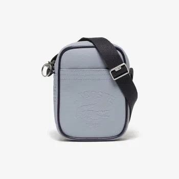 LACOSTE PVC Shoulder Bag Unisex Dark Gray