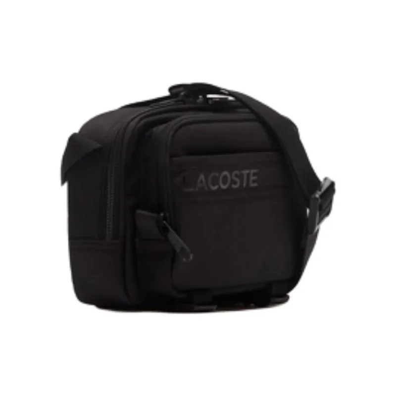 LACOSTE Nylon Shoulder Bag Men's Black-1