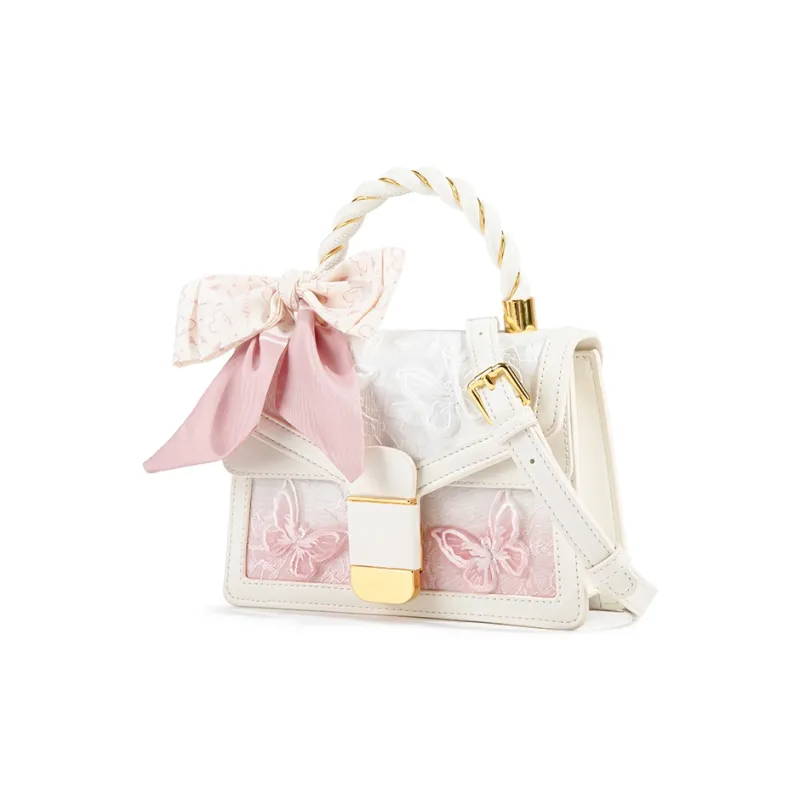 MACKJANICE Polyurethane Synthetic Leather Crossbody Handbag Women's Butterfly Gradient-3