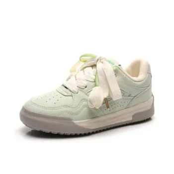 Feiyue Girly Heart Series Cushioning, Abrasion Resistant, Height Increasing Low Top Casual Shoes Women's Green