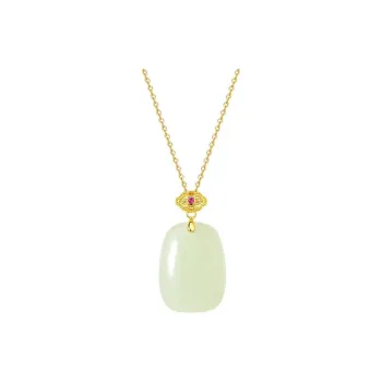 Royal Heaven's Choice Pendants Pale Greenish White Jade Women's