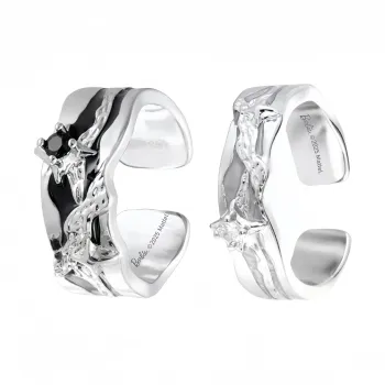 Barbie Alloy Rings Unisex Black