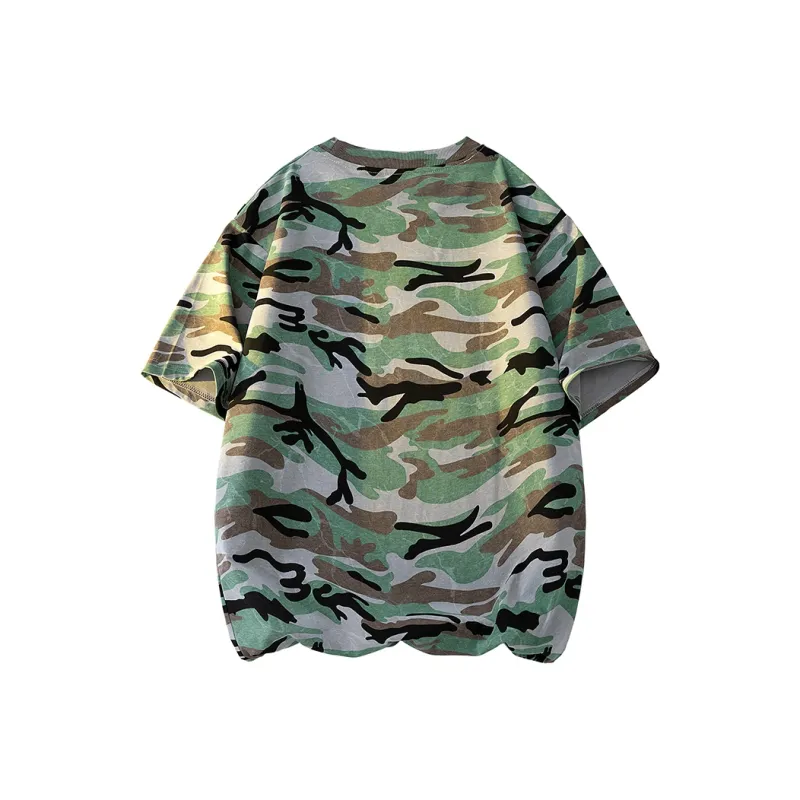 ROBINHOOD Drop Shoulder Sleeve Short Sleeved T Shirts Women's-3