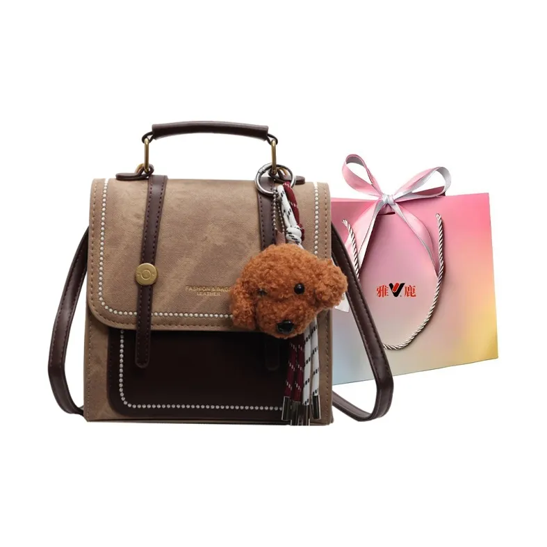 Yalu PU Backpack Regular Women's Yellow Brown/Ecru/Black/Coffee/Blue/Pink-35
