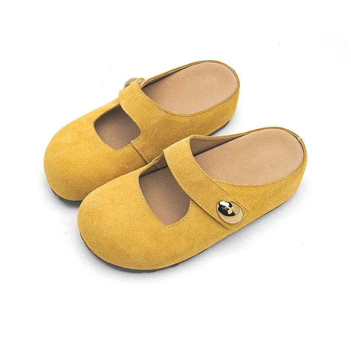 UNCLEWEN Rubber Sole Abrasion Resistant Slip Resistant Closed Toe Slippers Women's-7