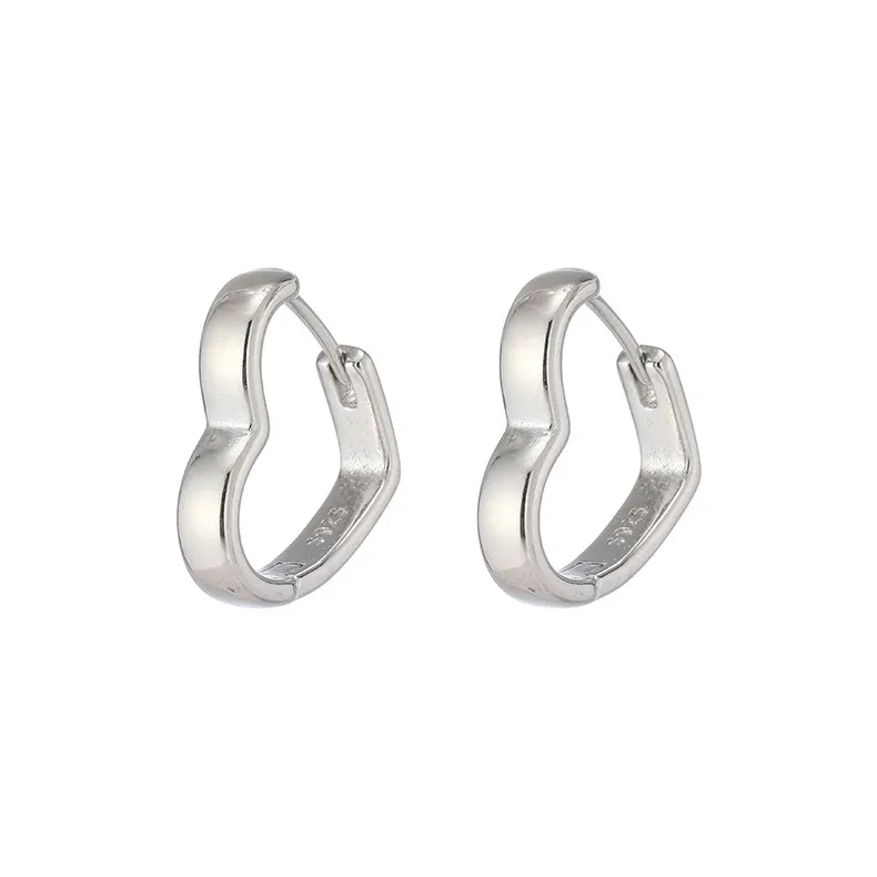 ZWU 925 Sterling Silver Earrings Unisex-0