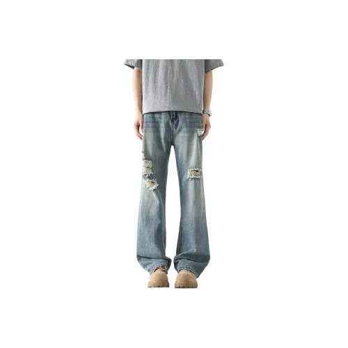 FONDLOOK Jeans Unisex Blue
