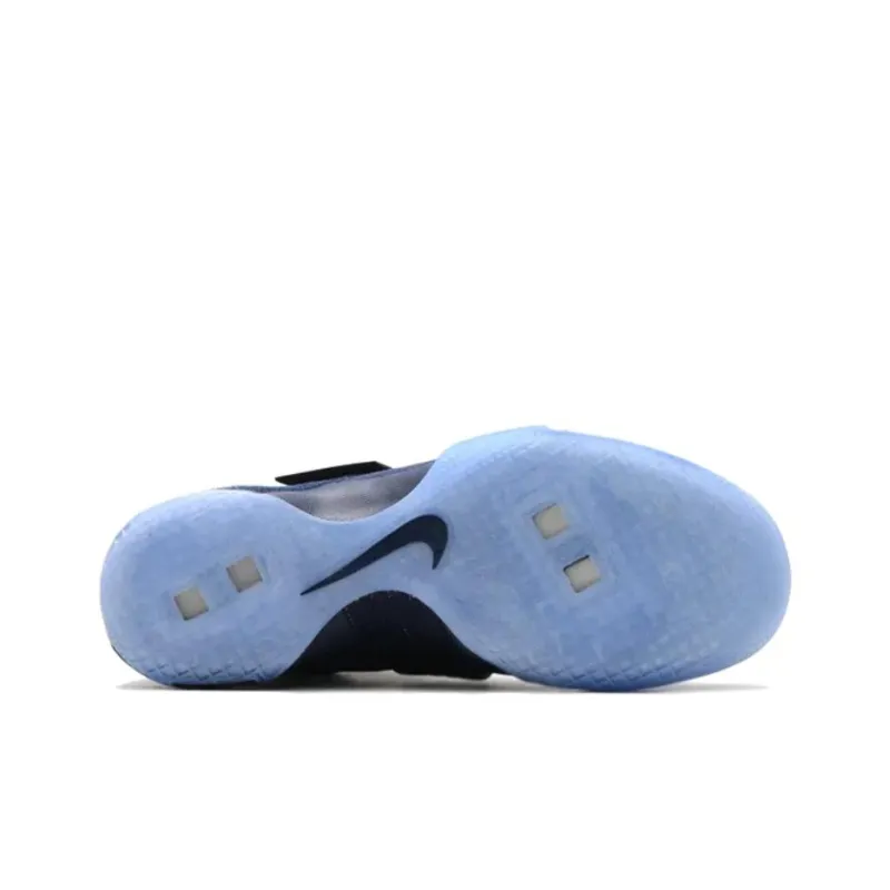 Nike Zoom Soldier 10 Anti Slip Wear Resistant High Top Basketball Shoes Men's Blue-3
