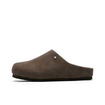 WEISHIBANGWEI Rubber Sole Closed Toe Slippers Unisex Brown