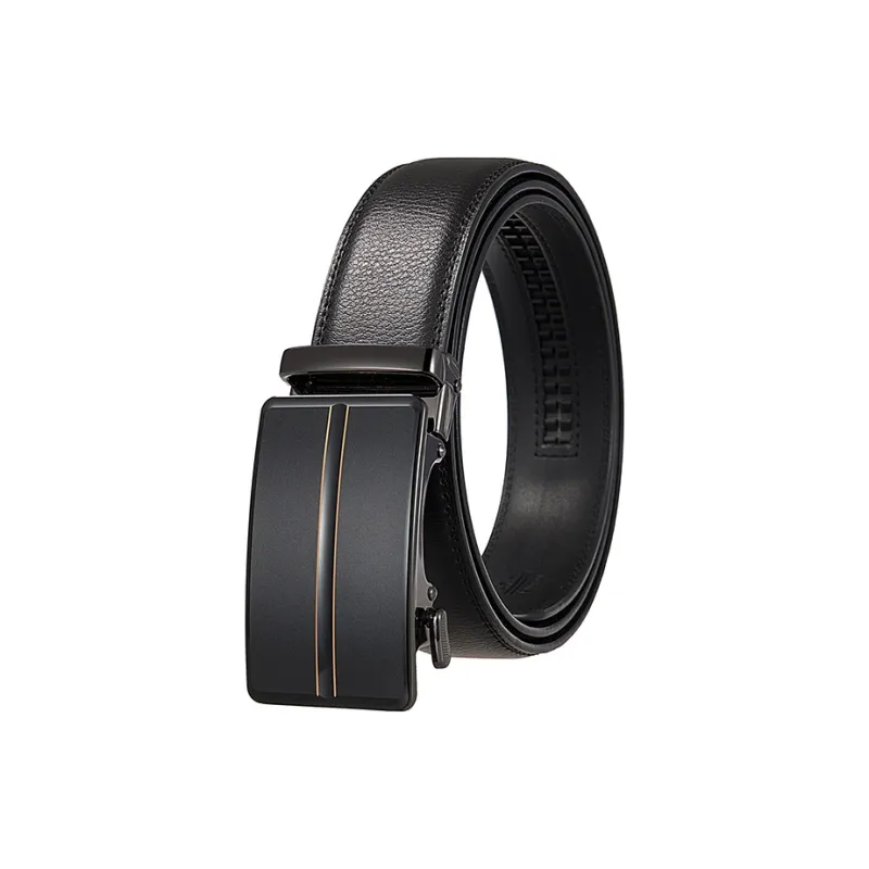YUZHAOLIN Cow Leather Belts Men's Width 3.5CM-0
