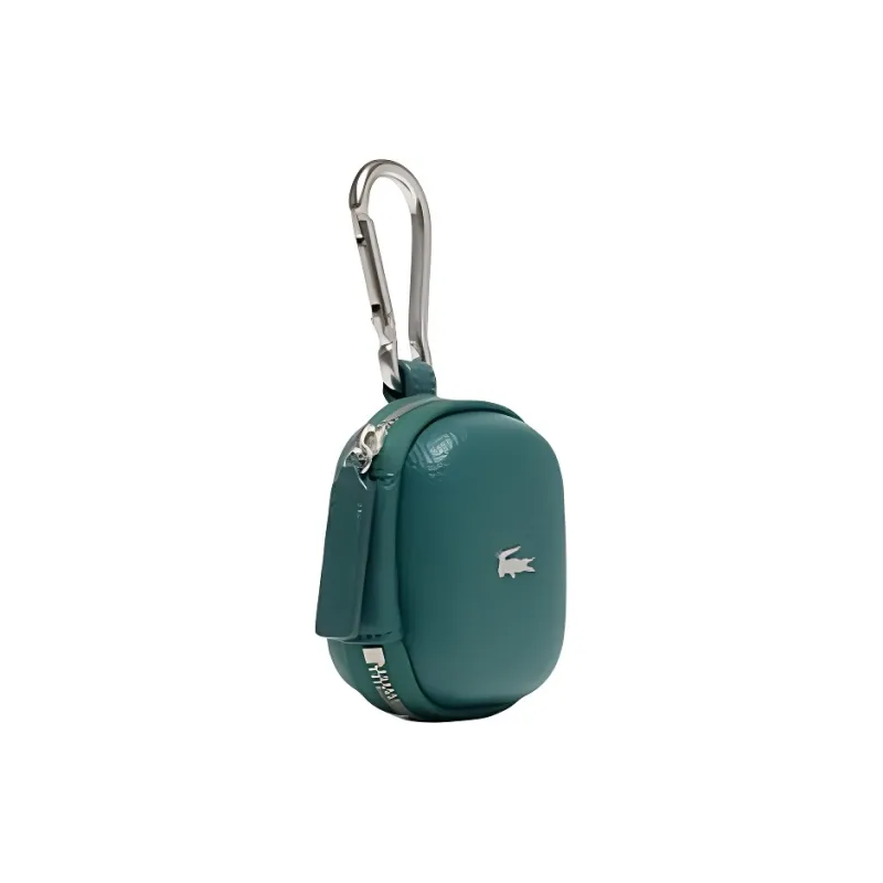 LACOSTE Cow Leather Earphone Case Unisex Green-1