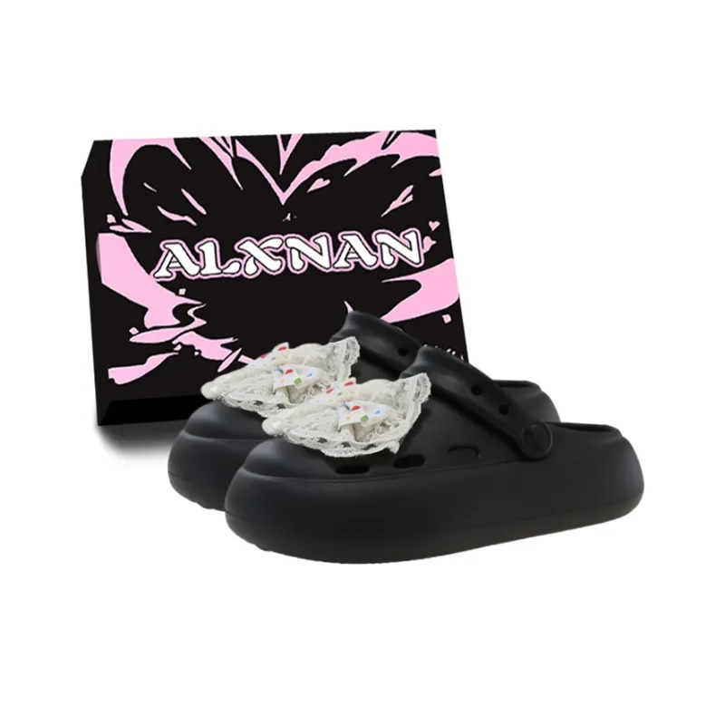 Alxnan Odor Resistant Closed Toe Slippers Women's-34