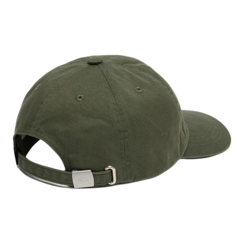 LACOSTE Cotton Canvas Baseball Caps Men's Green-2