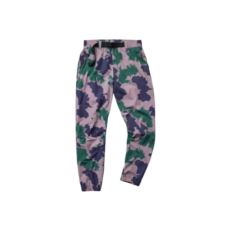 MOUNTAIN HARDWEAR SS25 Knitted Sweatpants Women's Blue Pine Happiness Dye Print-0