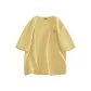 [7A Antibacterial & Loose Fit Breathable]Linen Yellow (B Gold Letter Chest Logo)