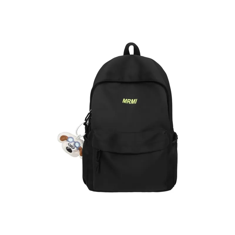 WICKBUEN Nylon Backpack Unisex Black/White-6