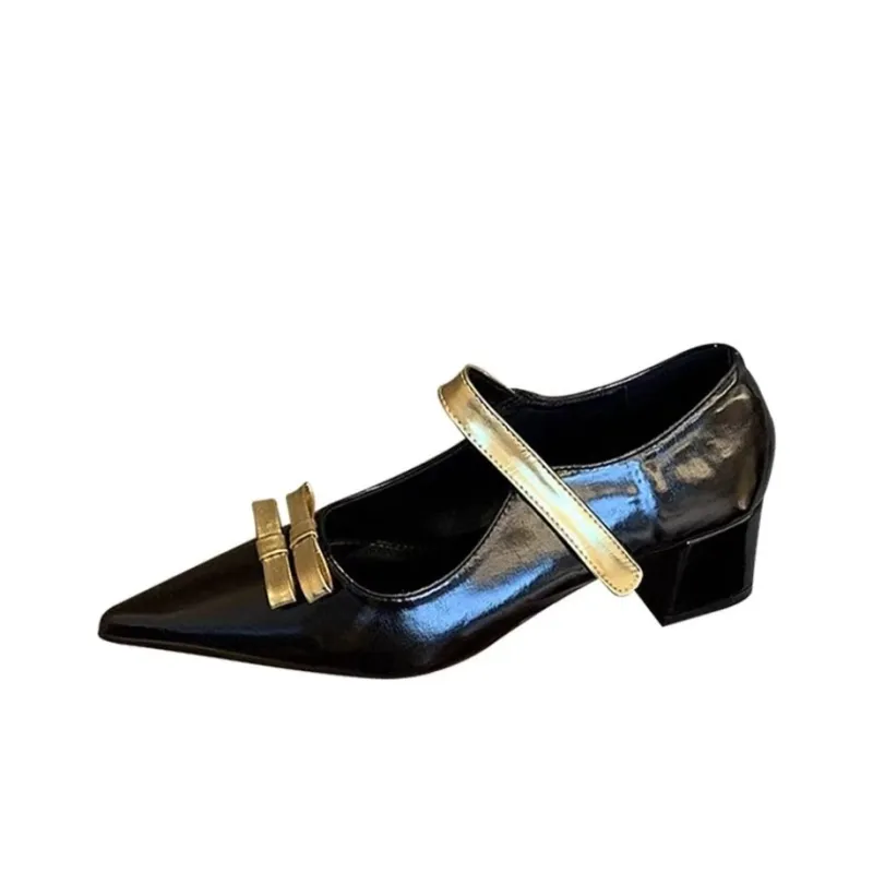 Xingdiman Block Heel High Heels Women's Black-0