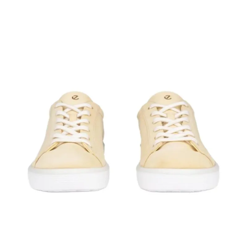Ecco SOFT 60 W Height Increasing Abrasion Resistant Coverage Low Top Skateboard Shoes Women's Yellow-4