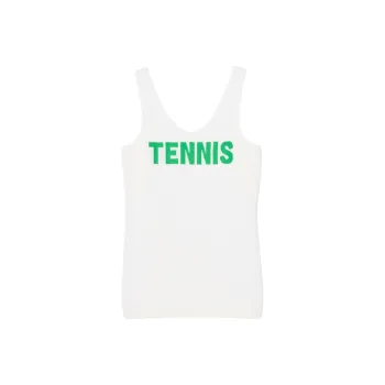 LACOSTE Tank Tops Women's White