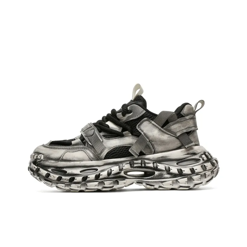 KYMOOU Cushioning, Slip Resistant, And Abrasion Resistant Low Top Chunky Sneakers Men's-6