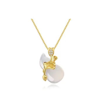LANMUYINNUO Natural Chalcedony Necklaces Women's