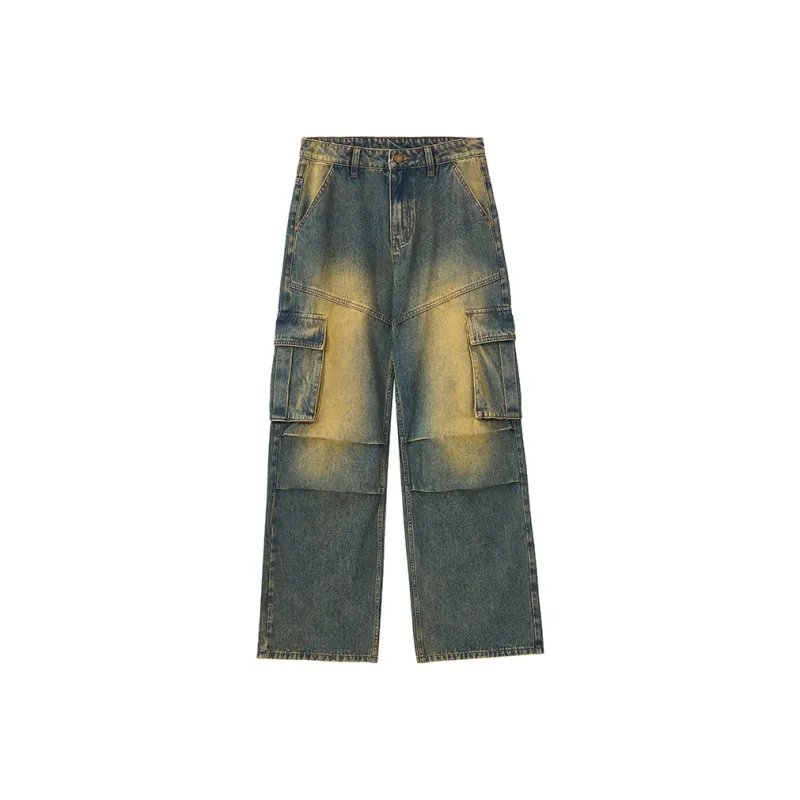 ZENGZHI Jeans Unisex Nostalgic Blue-0