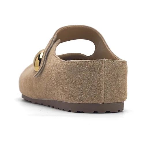 UNCLEWEN Rubber Sole Abrasion Resistant Slip Resistant Closed Toe Slippers Women's-2