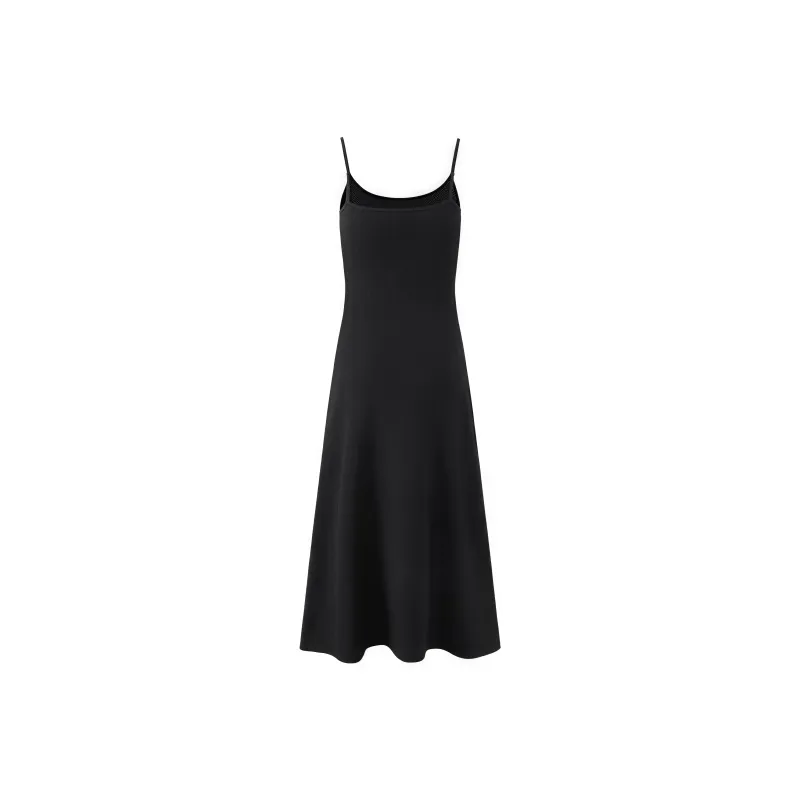 YINLEI Slip Dresses Women's Black-1