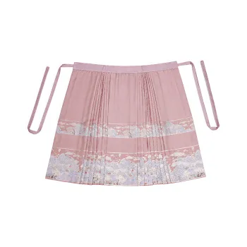 SONDR Hanfu Women's Pink Gold Weave Mamianqun