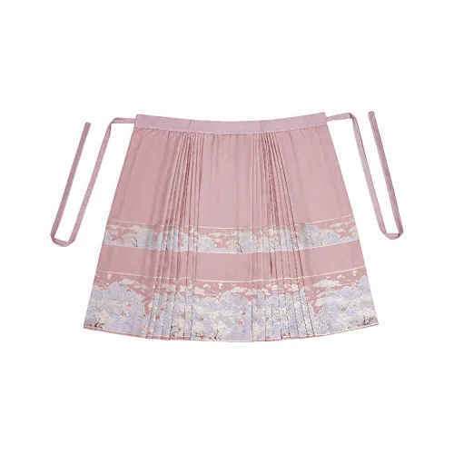 SONDR Hanfu Women's Pink Gold Weave Mamianqun
