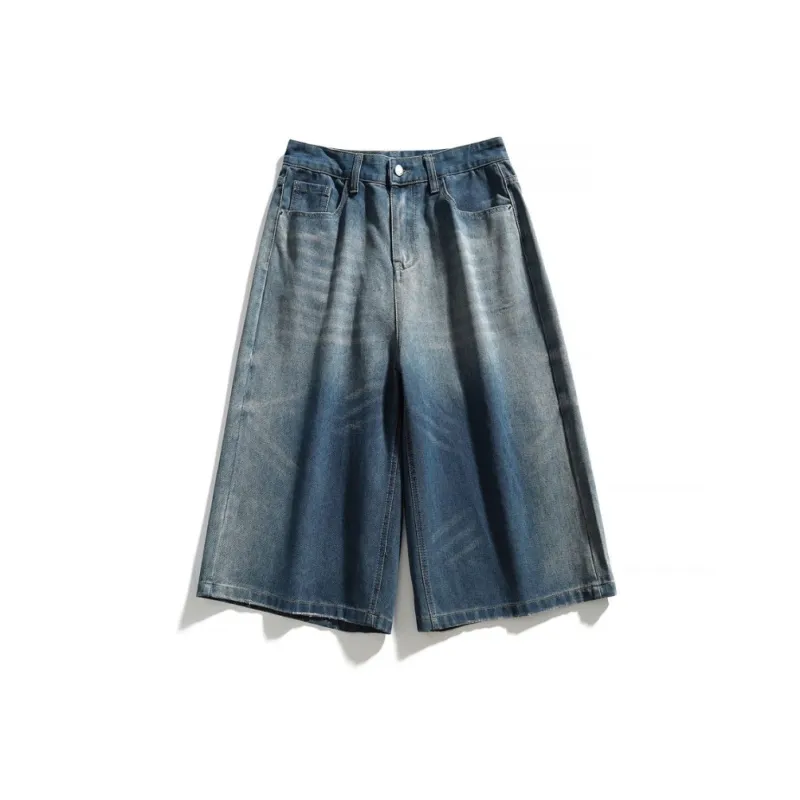 FASTFISH Denim Shorts Unisex Blue-2