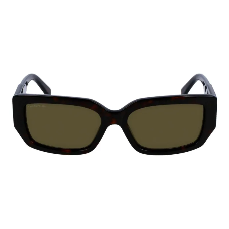 LACOSTE Plastic Irregular Shape Sunglasses Women's Black-3
