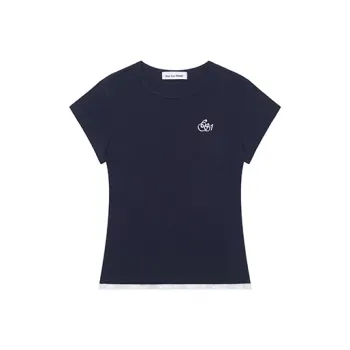 1ESS LA MODE T Shirts Women's Navy Blue