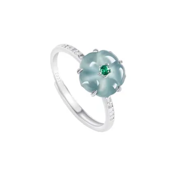 GUANFEI Ice Glutinous Jadeite Rings Women's