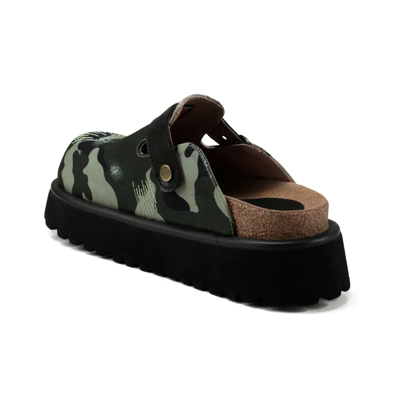 HANQIAORIJI Broken Cocoon Series Closed Toe Slippers Unisex Camouflage-1