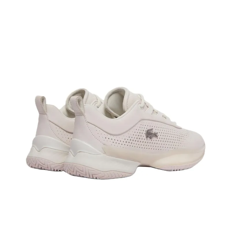 LACOSTE Anti Slip Wear Resistant Low Top Casual Shoes Men's Ecru-3