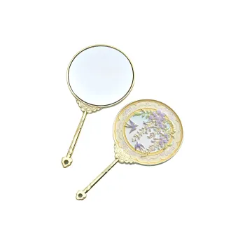 Gentle Welcome Chinese Fashion Trend Traditional Chinese Style Metal Handheld Classical Style Mirror