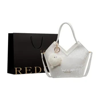 REDOO PU Handbag Regular Women's Ecru/Pink/Blue/Silver/Red/Black