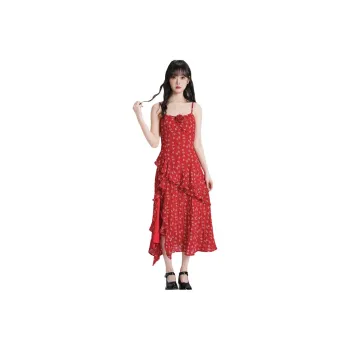 JECCI FIVE Slip Dresses Women's Burgundy