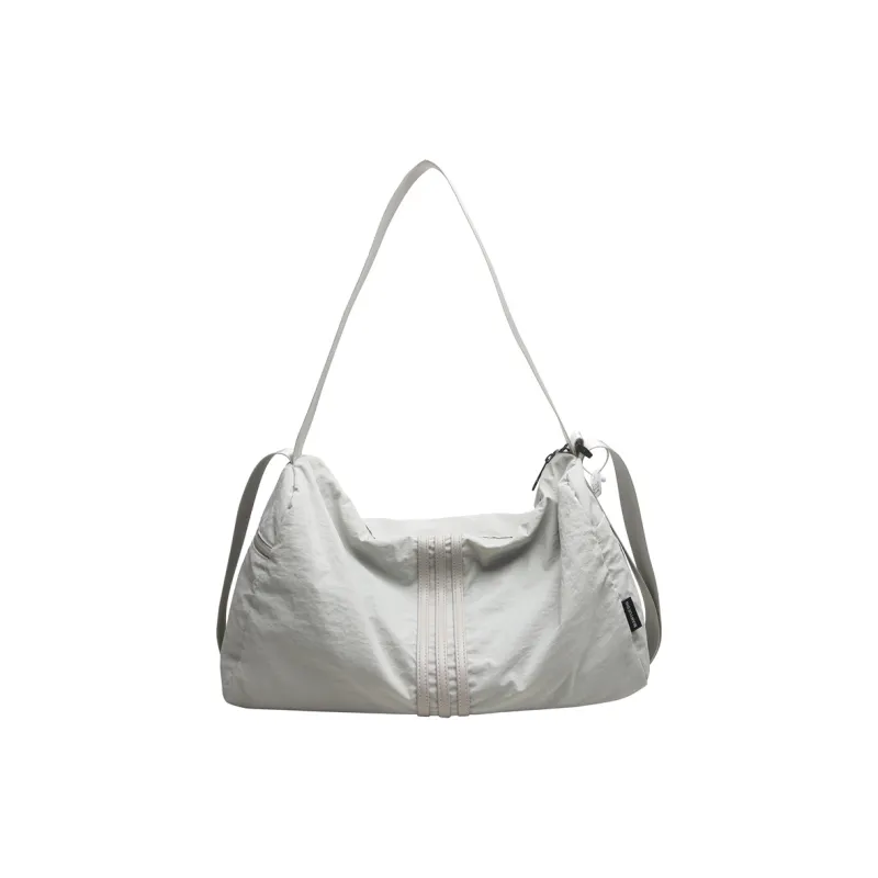 Yalu Nylon Crossbody Bag, Shoulder Bag Unisex Black/Light Gray/Khaki-6