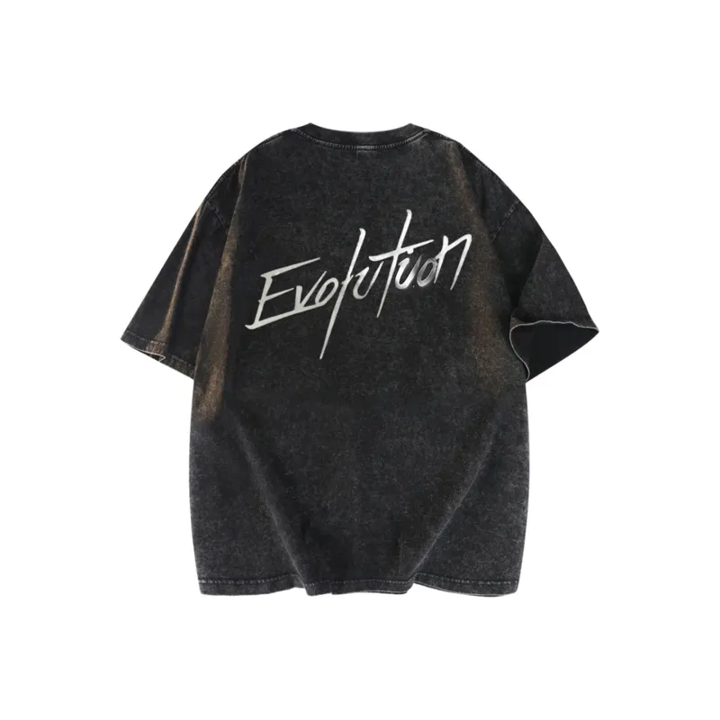 Kastinger T Shirt Unisex Washed Black-1