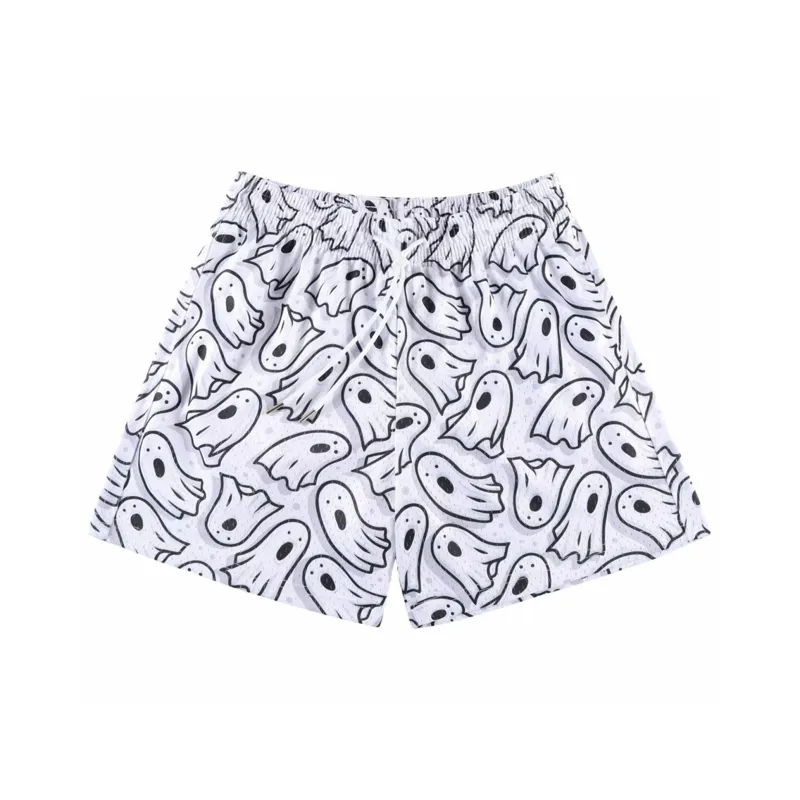 KPADB Basketball Shorts Unisex White-0