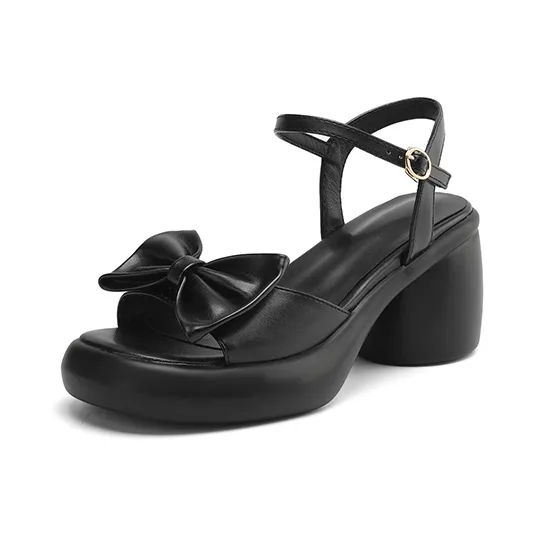JIUXINGDAO One Strap Sandals 7cm Women's-0