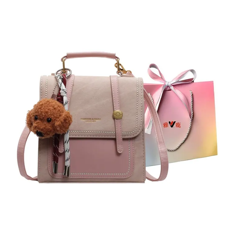 Yalu PU Backpack Regular Women's Yellow Brown/Ecru/Black/Coffee/Blue/Pink-21