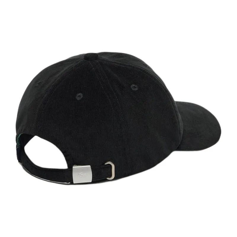 LACOSTE Cotton, Corduroy Baseball Caps Men's Black-2