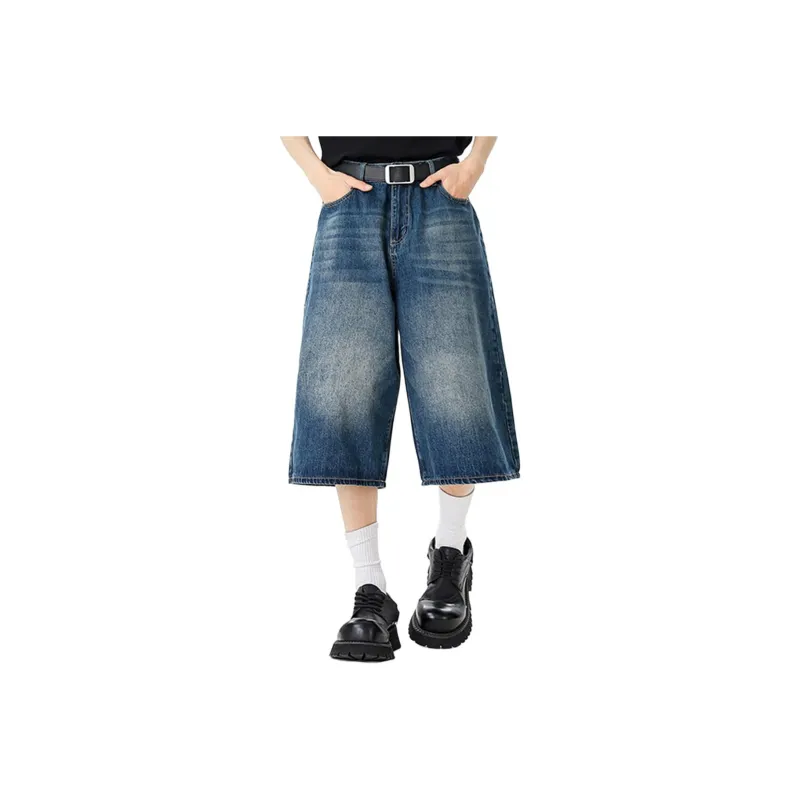 R.super Denim Shorts Unisex-14