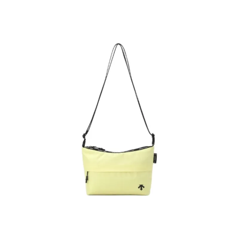 DESCENTE Brand Logo Crossbody Bag, Shoulder Bag Mini Unisex Yellow-0